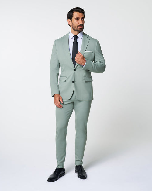 Athletic Fit Stretch Suit - Solid Dusty Sage