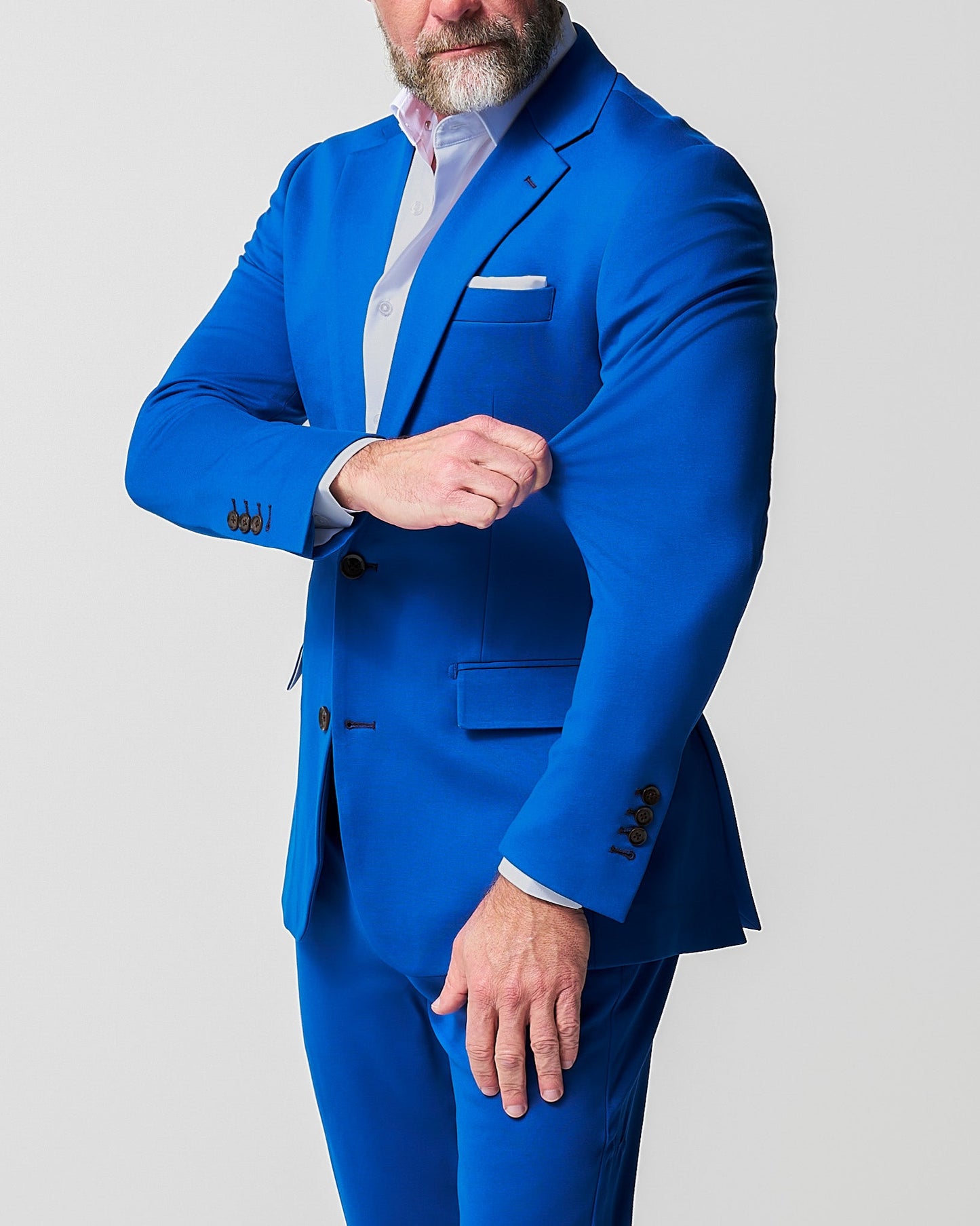 Athletic Fit Stretch Blazer - Solid Royal Blue