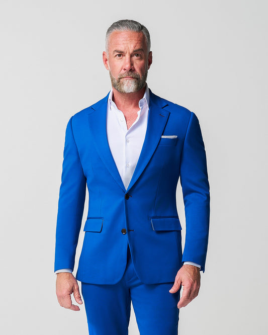 Athletic Fit Stretch Blazer - Solid Royal Blue