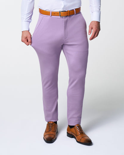Athletic Fit Stretch Suit - Solid Lilac