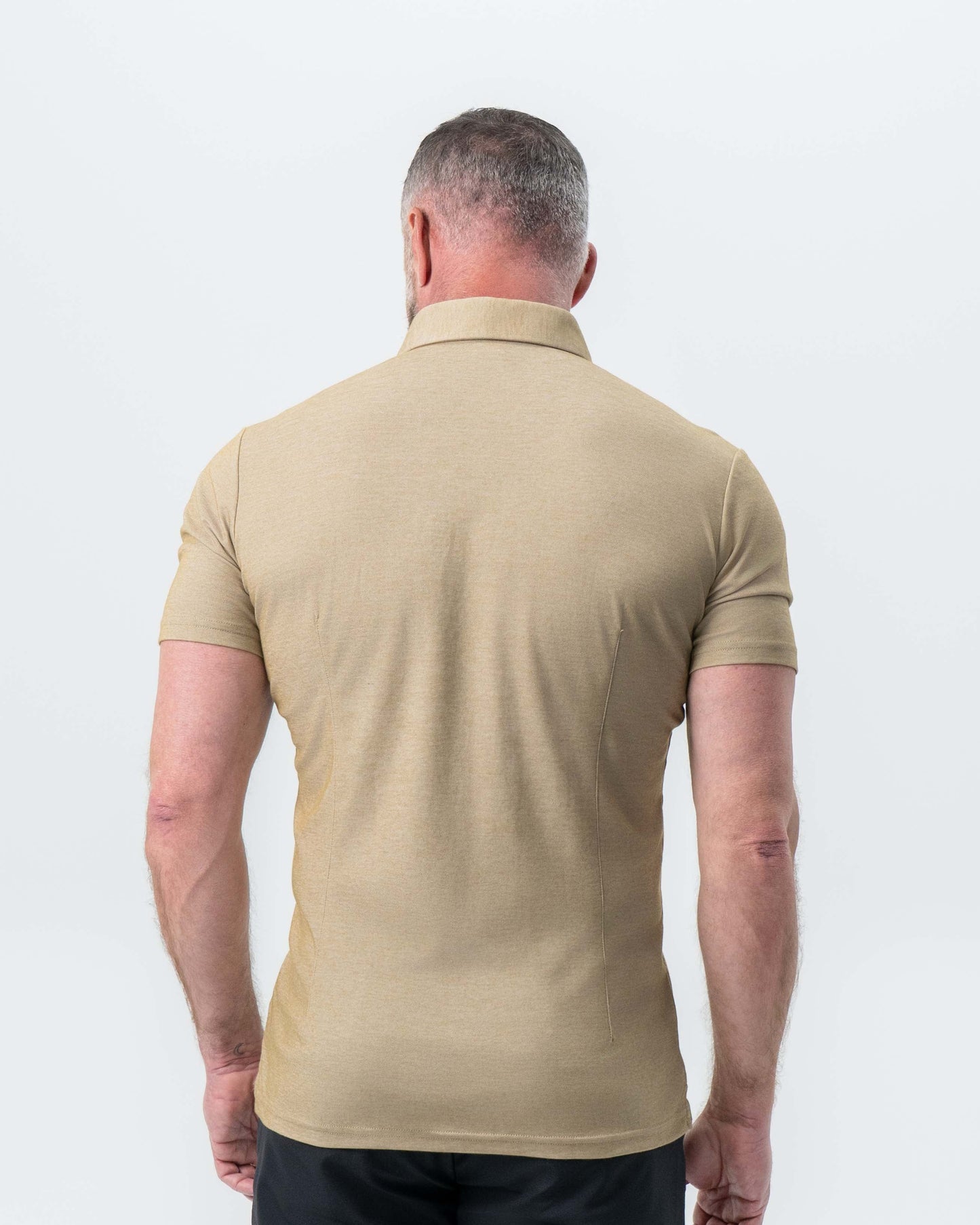 "The Warren" Brown Pique Polo