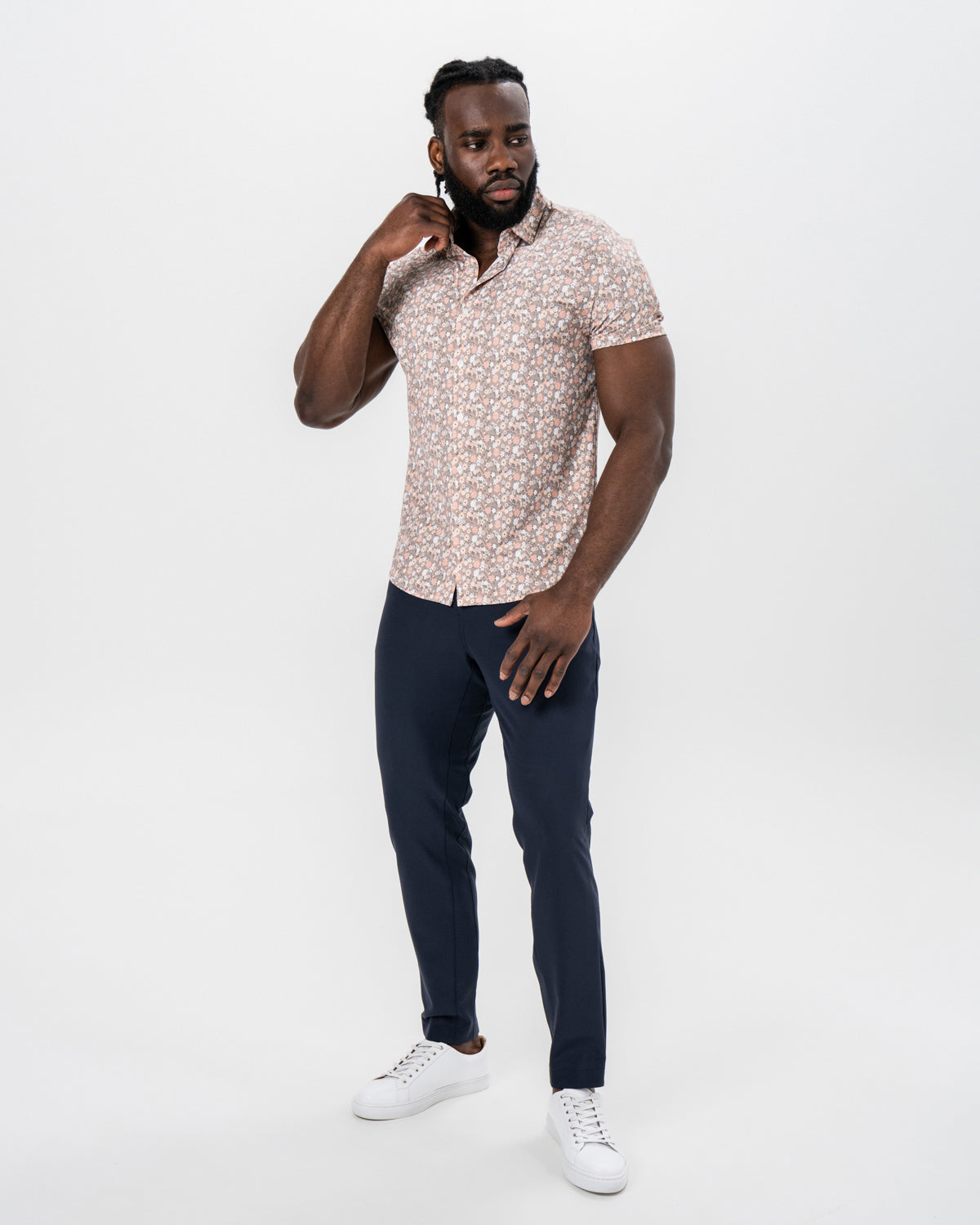 "The Westbury" Abstract Brown Floral Print
