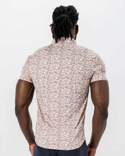 "The Westbury" Abstract Brown Floral Print
