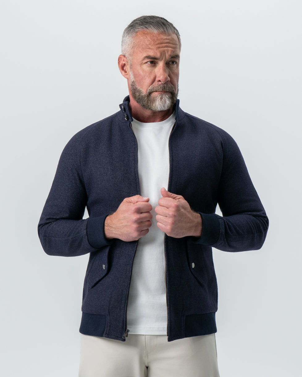 Brushed Bomber - Navy