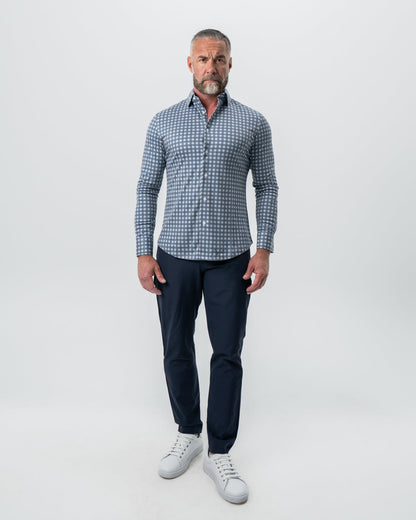 "The Ace" Big Navy Check Button Down