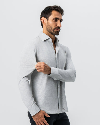 "The Fowler" Grey Button Down