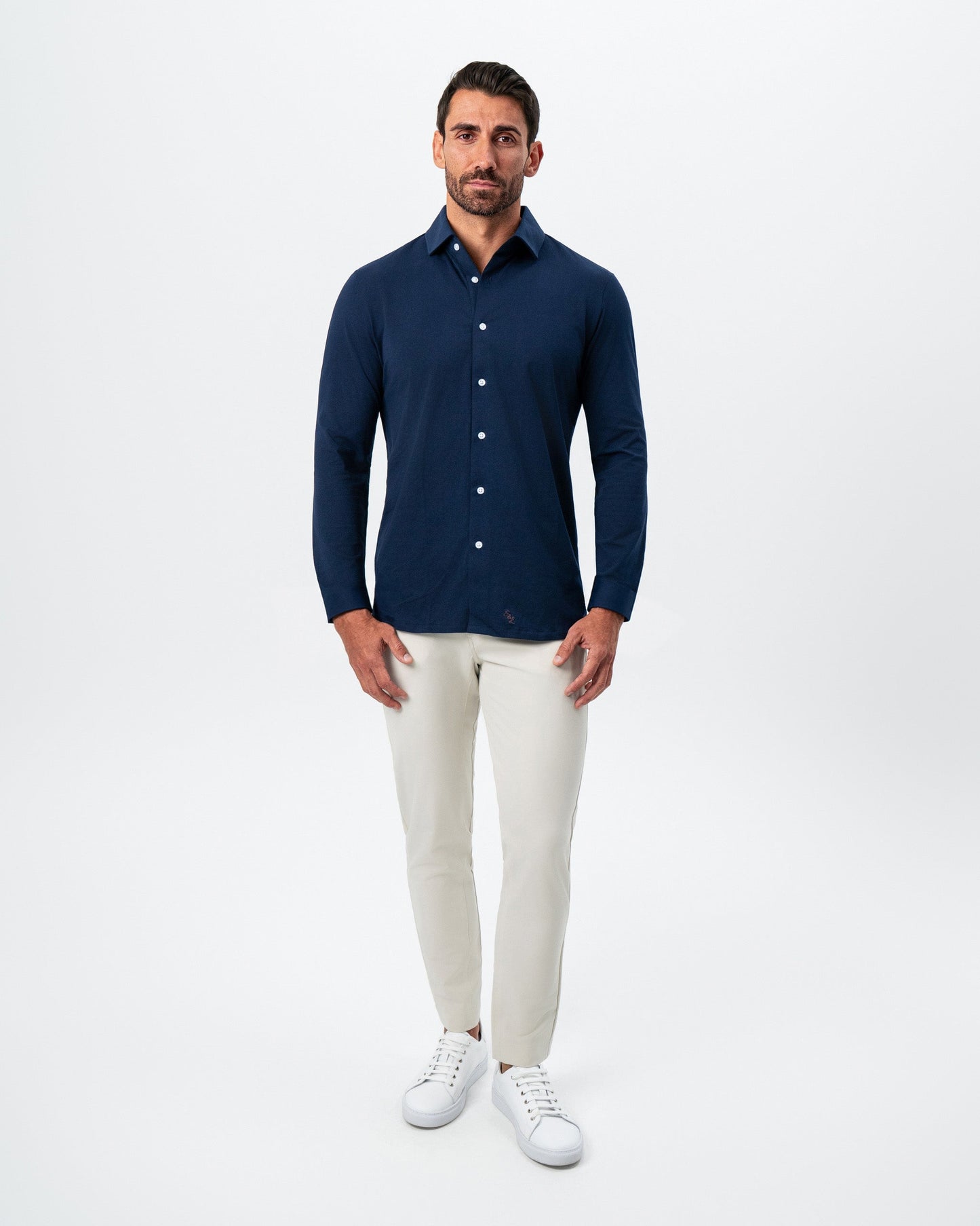"The Stewart" Navy Button Down