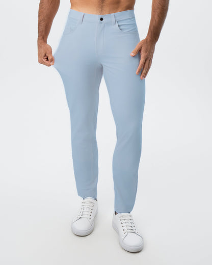Athletic Fit Stretch Tech Chino - Light Blue