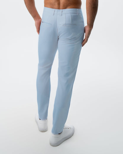 Athletic Fit Stretch Tech Chino - Light Blue