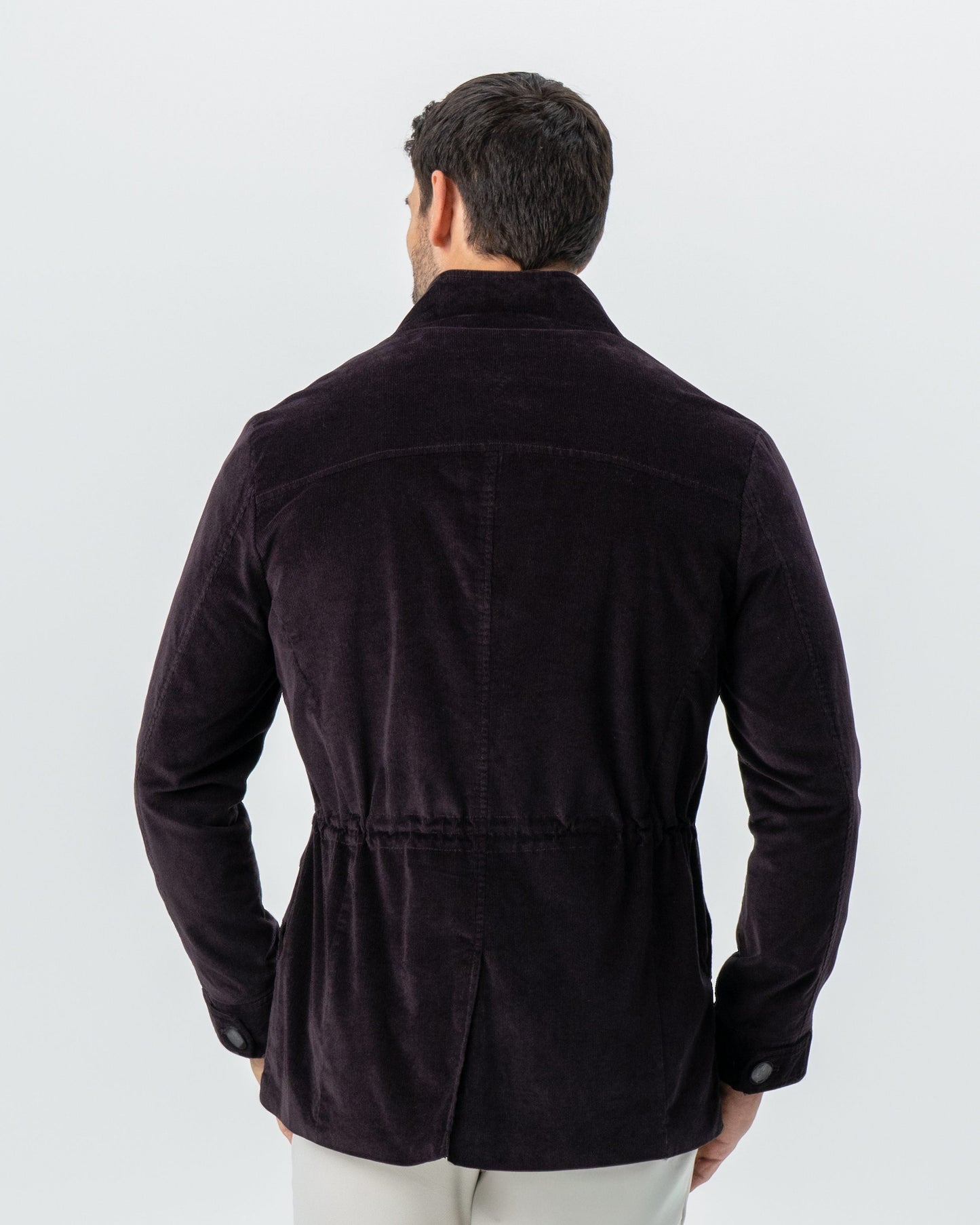 Corduroy Field Jacket - Dark Burgundy