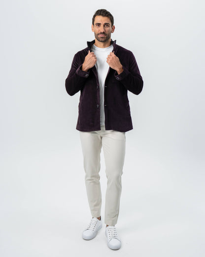 Corduroy Field Jacket - Dark Burgundy