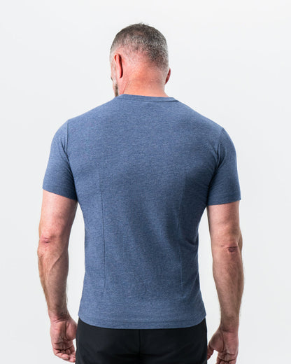 "The Raymond" Storm Blue Short Sleeve Crewneck