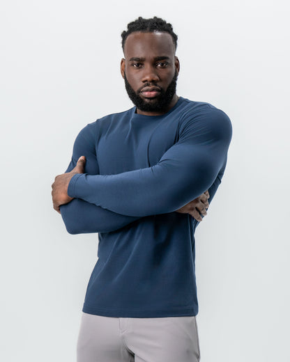 "The Ridgefield" Navy Long Sleeve Crewneck