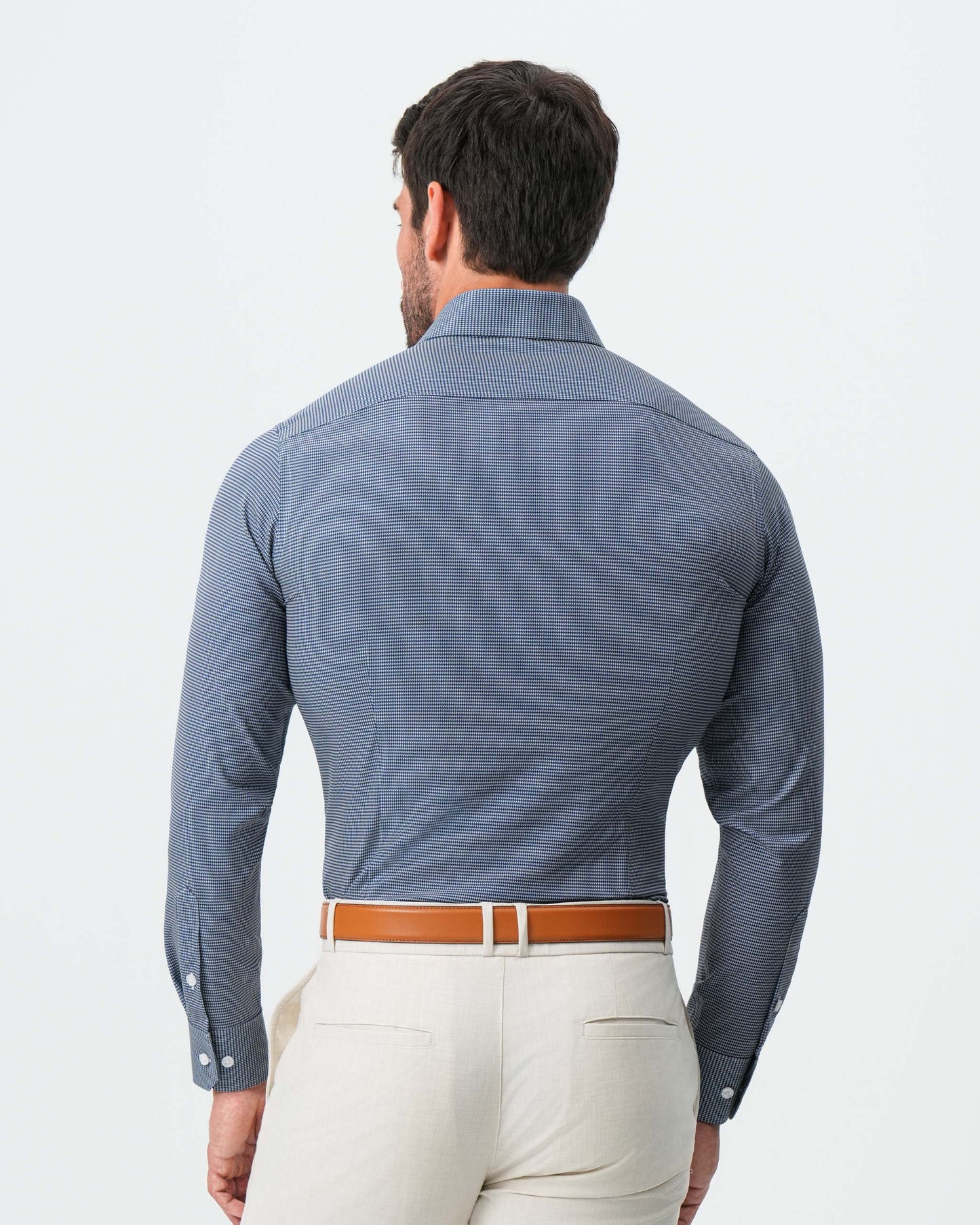 "The Holland" Dark Navy Micro Houndstooth