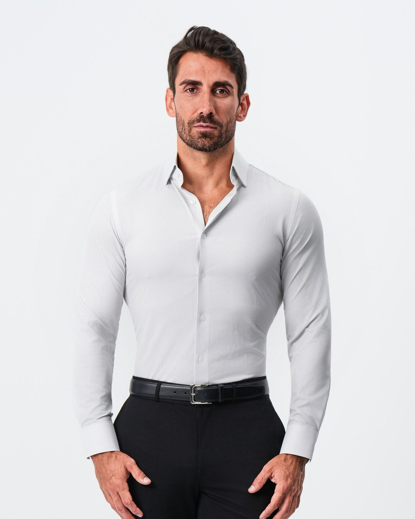 "The Johnny" Mini Grey Dot Print