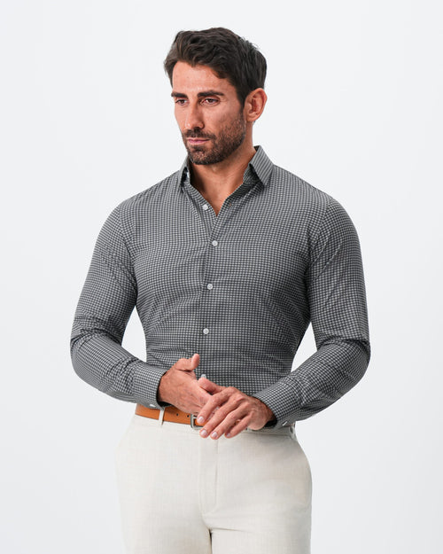 "The Matty" Dark Green & Light Blue Mini Check