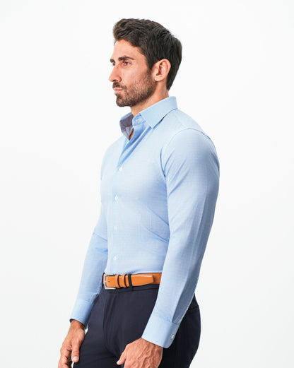 "The Sedona" Sky Blue with Navy Diamond Geo