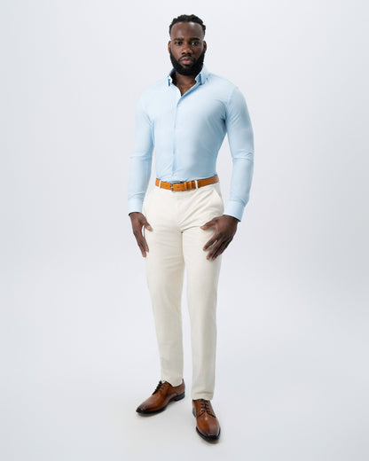 "The Stone" Light Blue Micro Diamond Geo Print