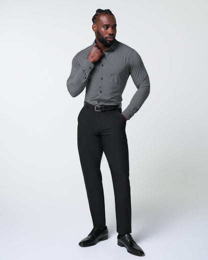 "The Bryson" Dark Grey and Black Gingham