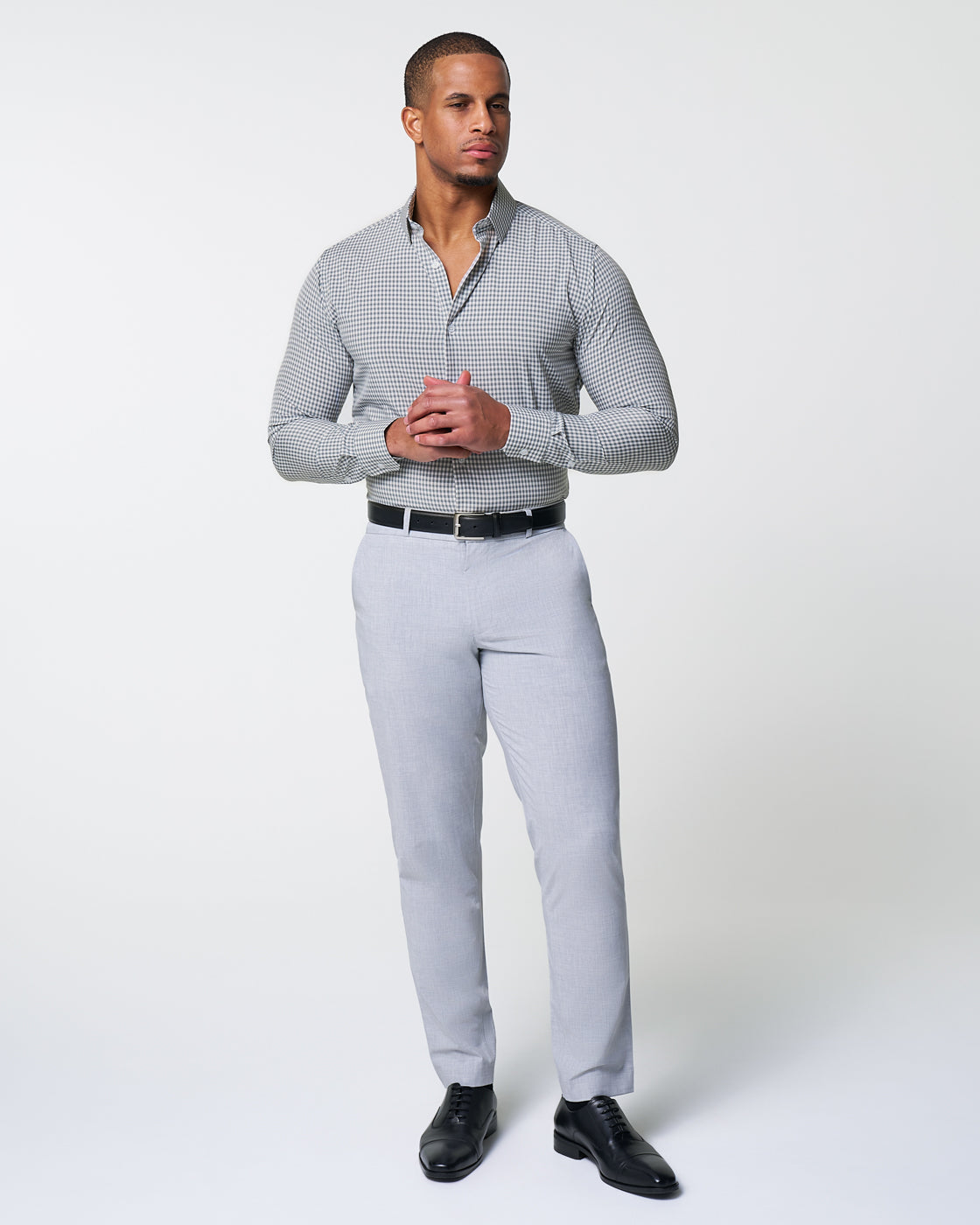 "The Chaney" Forest Green Gingham - Classic Fit