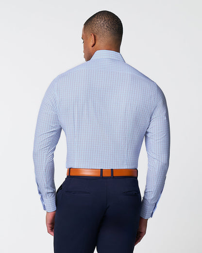"The Ivaan" Blue & Purple Double Grid