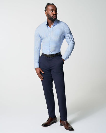 "The Mills" Light Blue Gingham