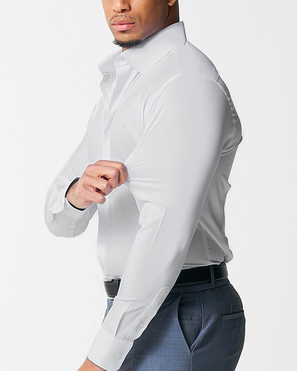 "The Stafford" Solid White Weave