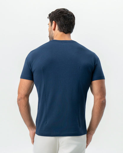 "The Hartford" Navy Short Sleeve Crewneck