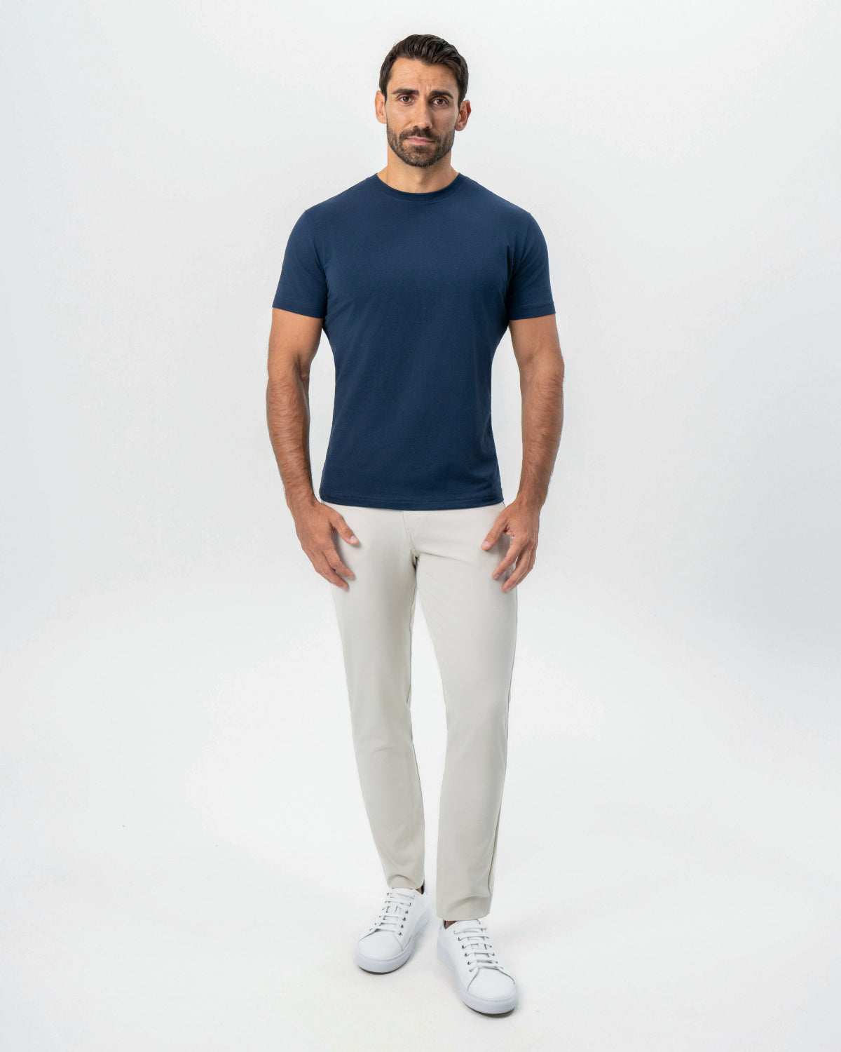 "The Hartford" Navy Short Sleeve Crewneck