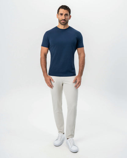 "The Hartford" Navy Short Sleeve Crewneck