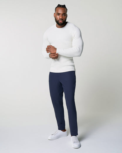 Heavy Knit Crewneck  - Cream