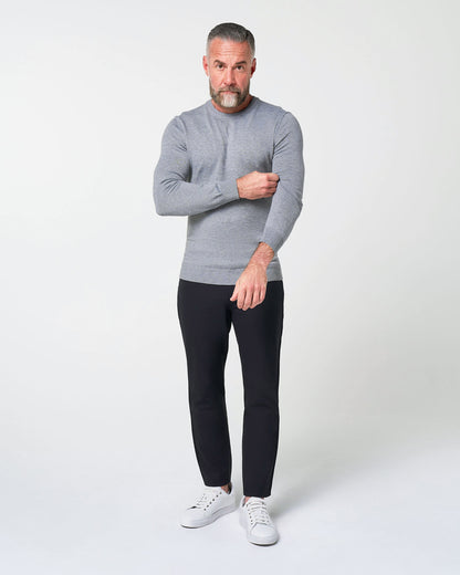 Mid-Weight Wool Crewneck - Grey