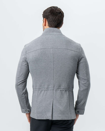 Knit Field Jacket - Grey