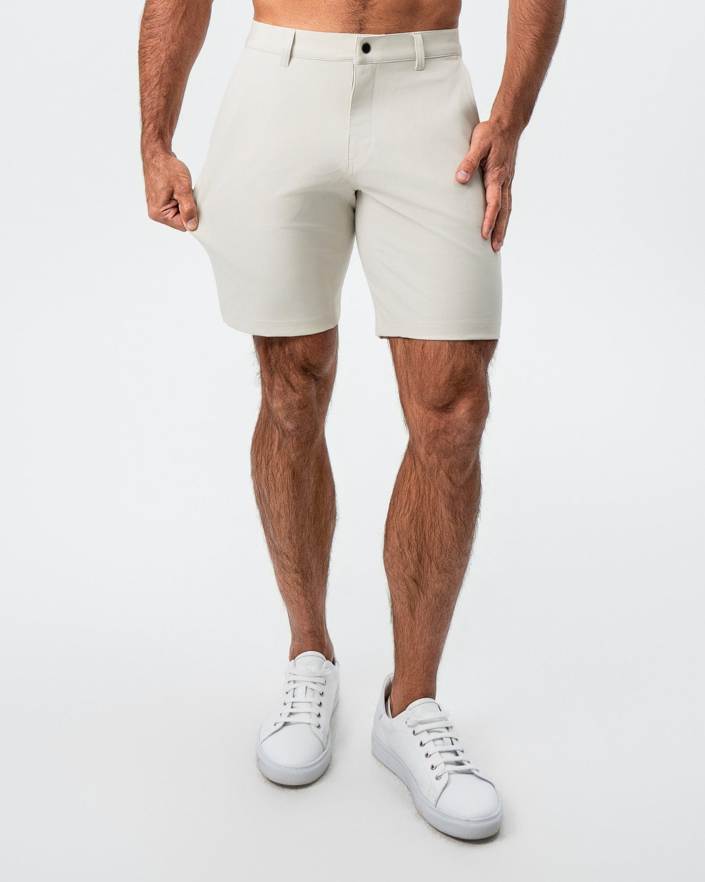 Athletic Fit Shorts - Light Khaki