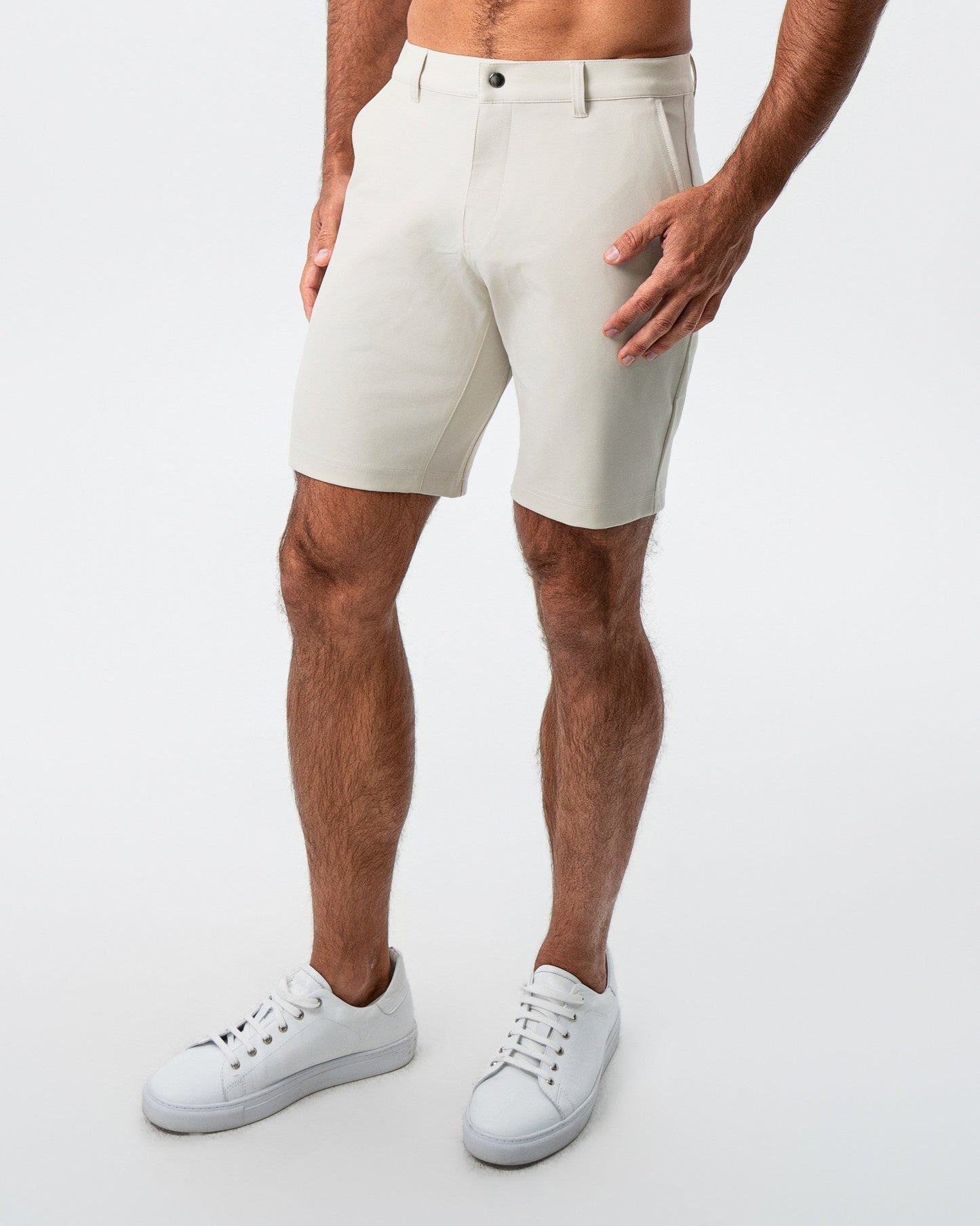 Athletic Fit Shorts - Light Khaki