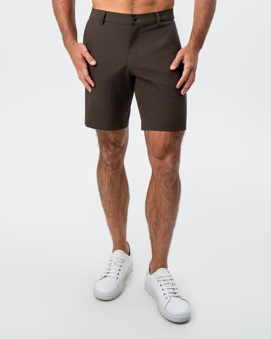 Athletic Fit Shorts - Brown
