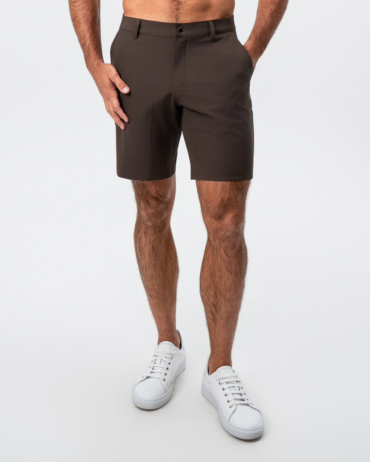 Athletic Fit Shorts - Brown