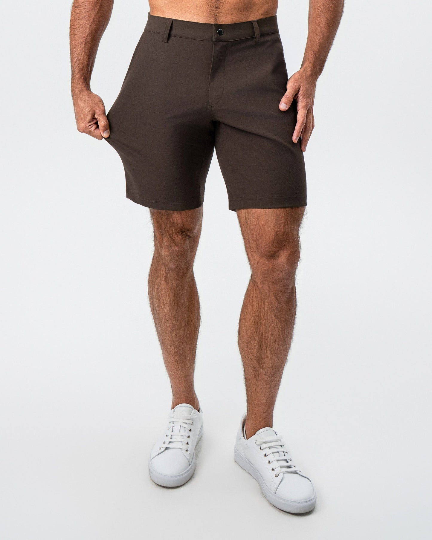 Athletic Fit Shorts - Brown
