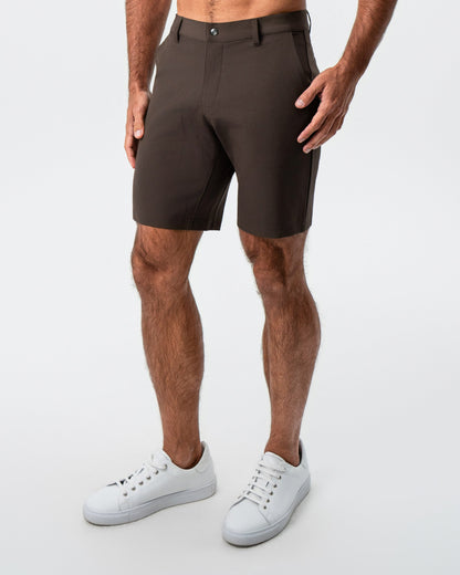 Athletic Fit Shorts - Brown