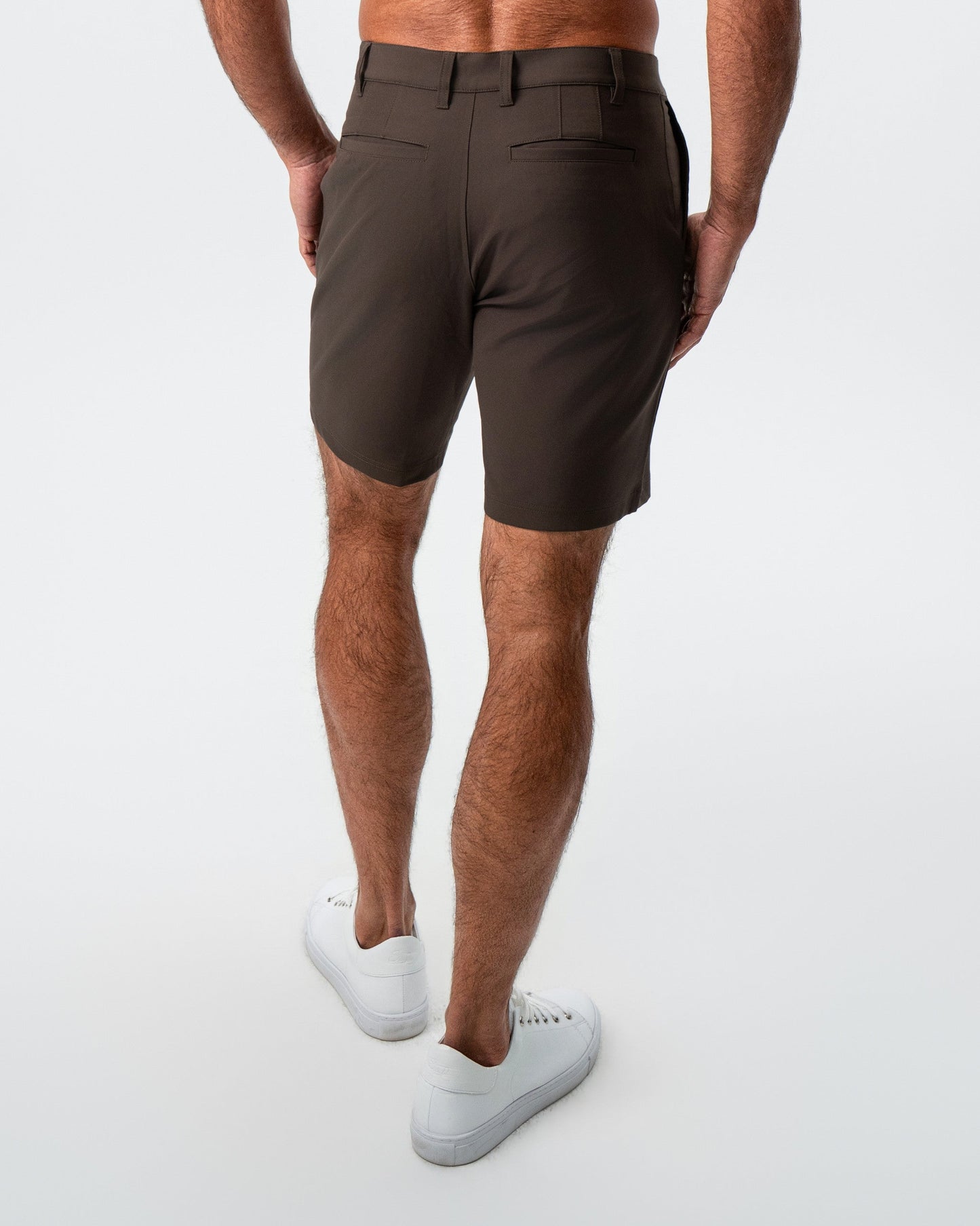 Athletic Fit Shorts - Brown
