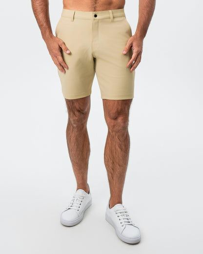 Athletic Fit Shorts - Mid Khaki