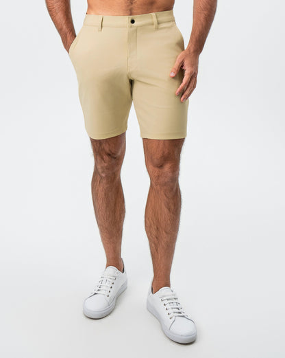 Athletic Fit Shorts - Mid Khaki