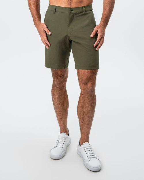 Athletic Fit Shorts - Olive