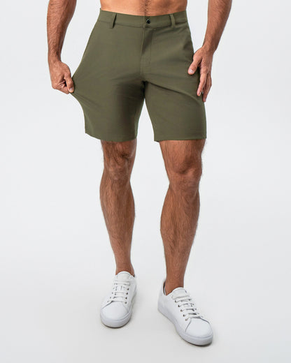 Athletic Fit Shorts - Olive