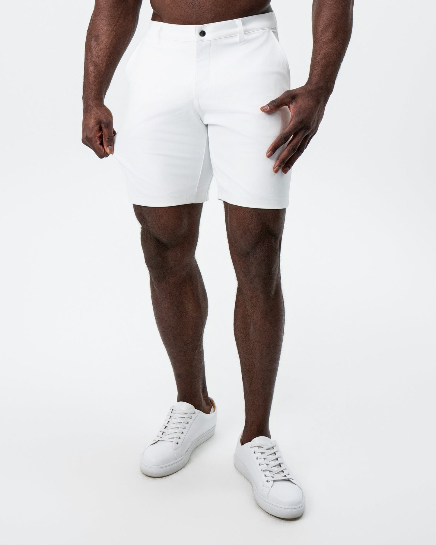 Athletic Fit Shorts - White