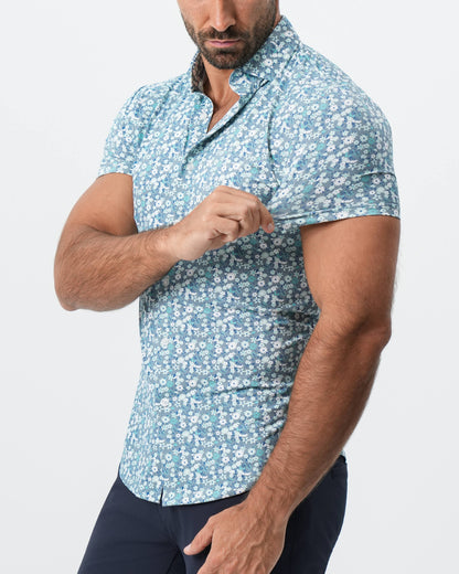 "The Bloom" Grey with Floral Print