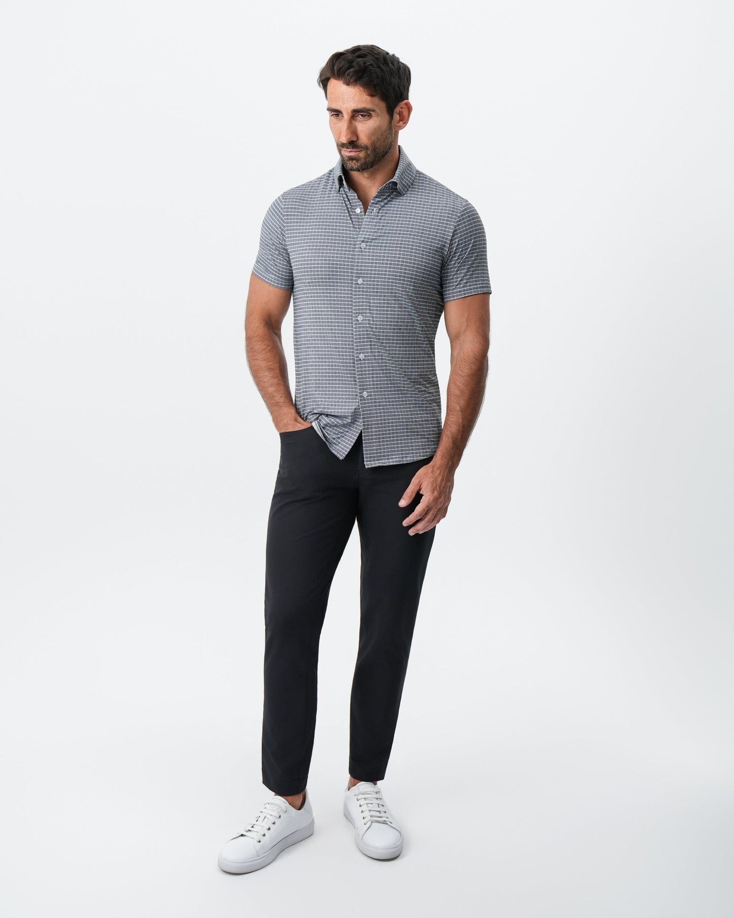 "The Bridgestone" Big Check Grey