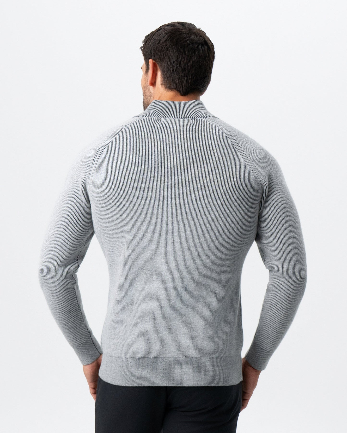 Mid-Weight Sweater Bomber - Grey