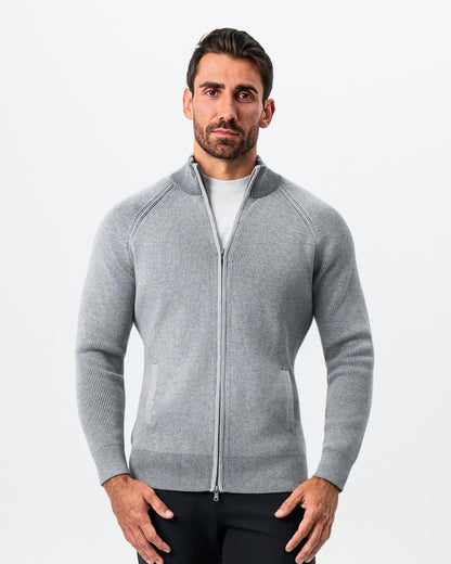 Mid-Weight Sweater Bomber - Grey