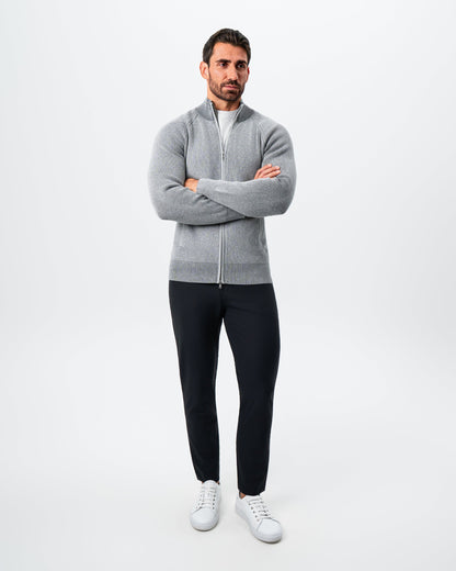 Mid-Weight Sweater Bomber - Grey